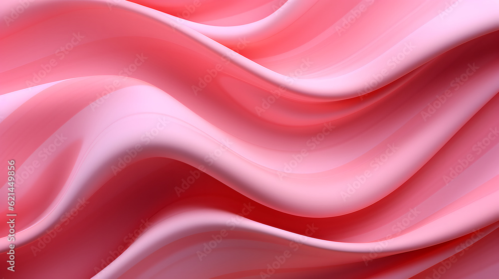 Obraz premium 3D pink silk background generative AI