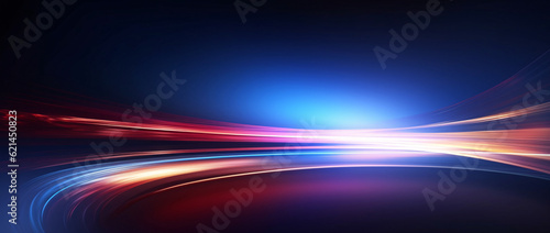 Future technology line background and light effect, cyberpunk style background material with a sense of technology