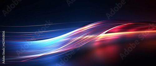 Future technology line background and light effect, cyberpunk style background material with a sense of technology