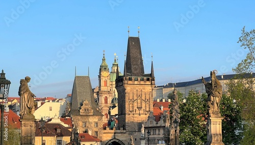 カレル橋から撮影した旧市街（チェコ）
