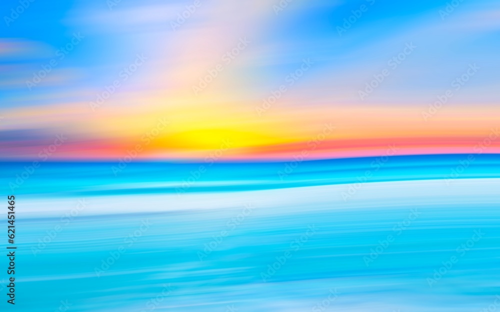 sunset over the sea motion blurred background sunset over the sea motion blurred background