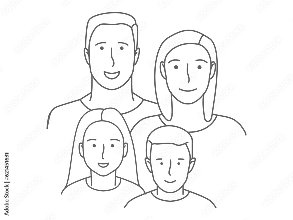 family illustration icon, parent and children family illustration icon, parent and children
