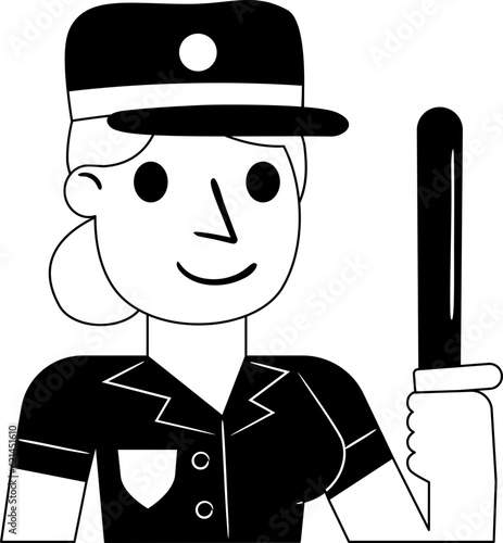 Guard Avatar Occupation Illustration