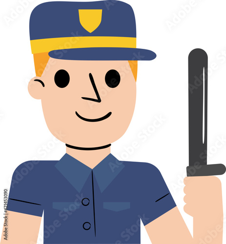 Guard Flat Illustration