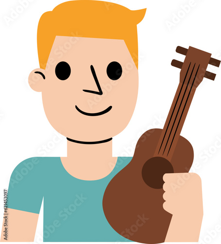 Musician Flat Illustration