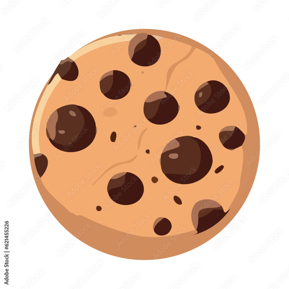 Sweet cookie icon gourmet chocolate snack Sweet cookie icon gourmet chocolate snack