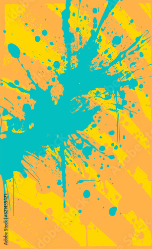 Color abstract grunge background. Multicolored texture of spots, splashes, streaks, traces of paint