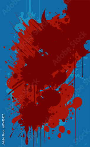 Color abstract grunge background. Multicolored texture of spots, splashes, streaks, traces of paint