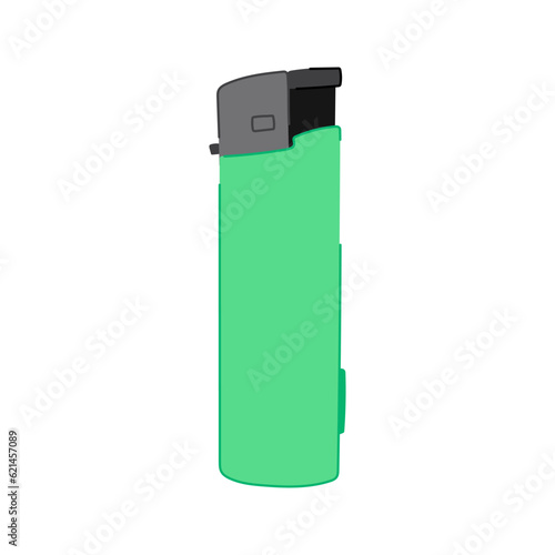 burn lighter fire cartoon. gas flame, object light, plastic tool burn lighter fire sign. isolated symbol vector illustration