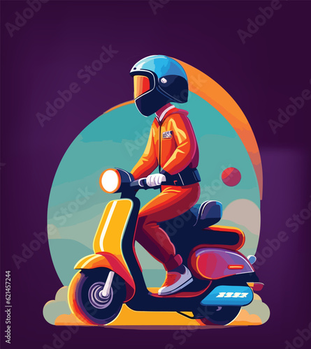 Scooter rider
