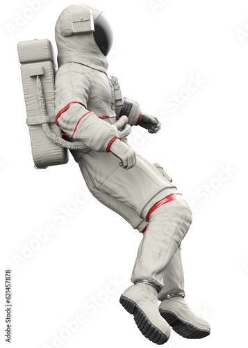 3D Man in spaceman suit