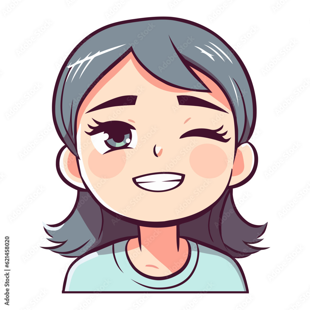 Smiling child avatar symbolizes joy and friendship Smiling child avatar symbolizes joy and friendship