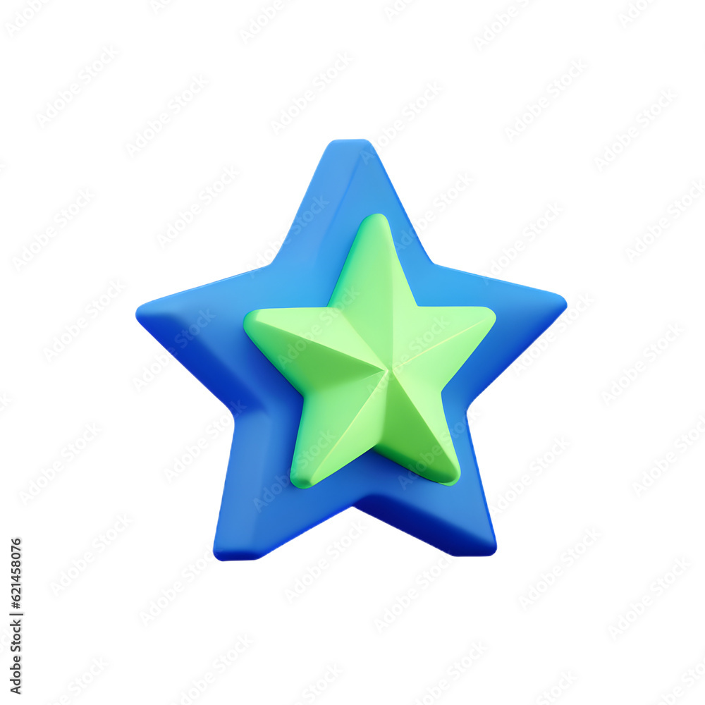 Obraz premium 3d golden star