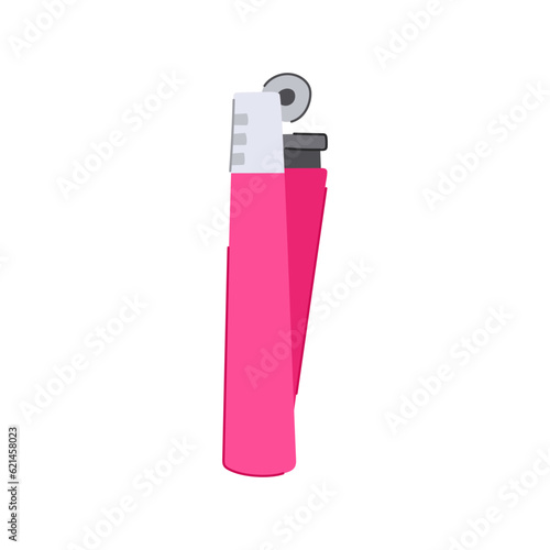 smoke lighter fire cartoon. spark cigarette, ignite gasoline, fuel heat smoke lighter fire sign. isolated symbol vector illustration