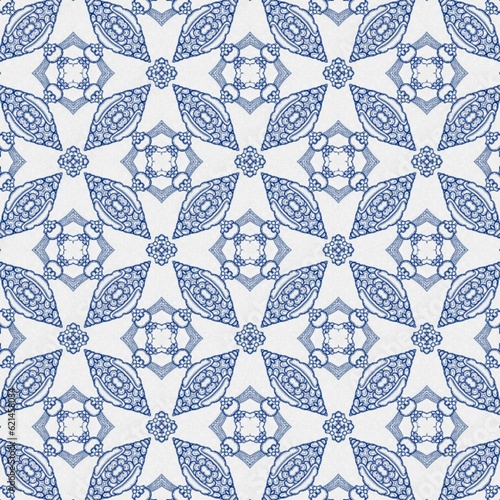 Wallpaper Mural seamless pattern watercolor Modern design Blue folk ethnic ornament for print web background surface texture towels pillows wallpaper Torontodigital.ca