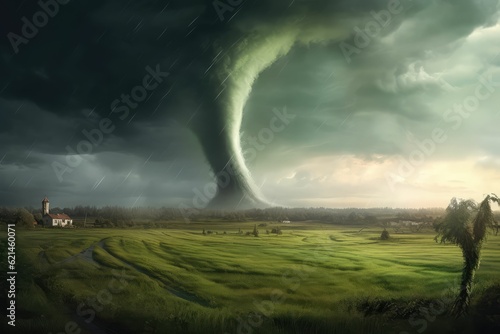 Tornado on a field