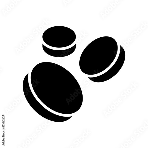 Falling coin icon