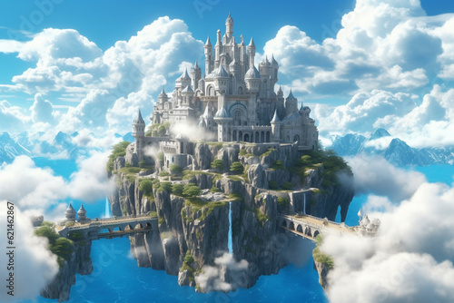 Castle of the Cloud Kingdom standing majestically