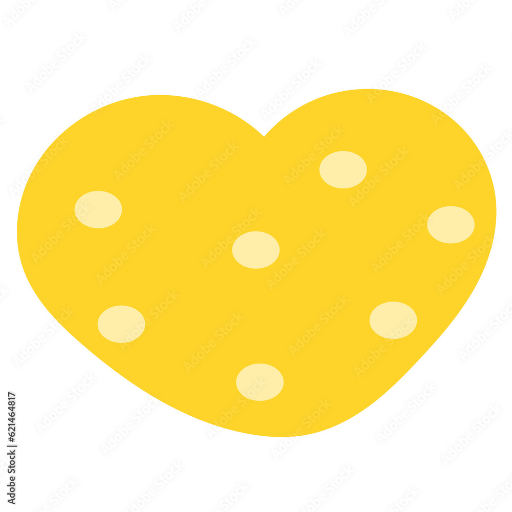 Obraz premium heart with a slice of bread