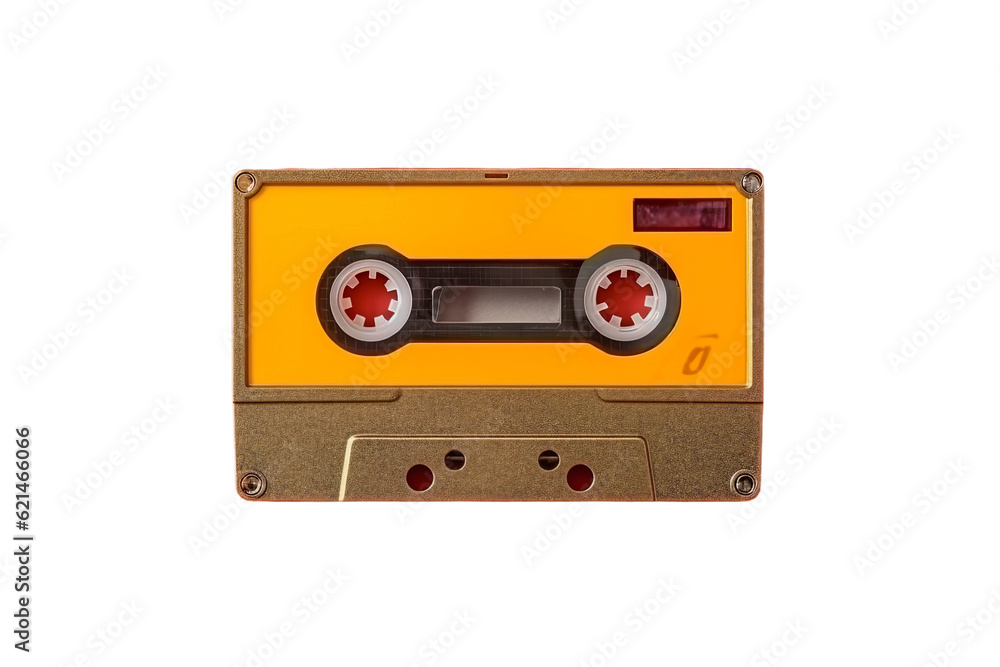 Obraz premium Cassette tape. isolated object, transparent background