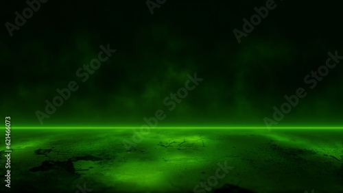 Abstract Studio Concept in Green Color. The video of this image is in my portfolio.	
