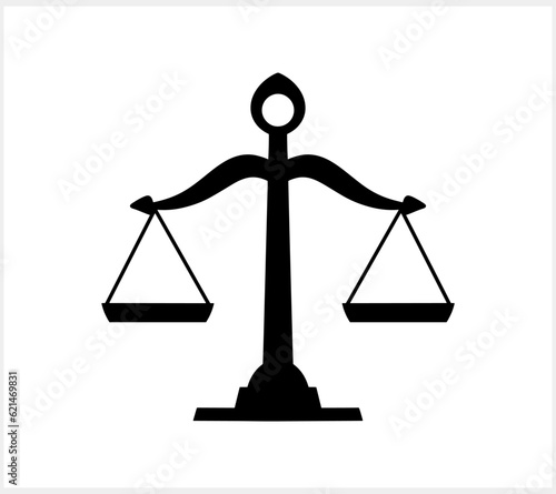 Scales of justice clip art Court of law and ethics symbol Weight icon Vector stock illustration EPS 10