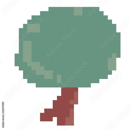pixel tree illustration