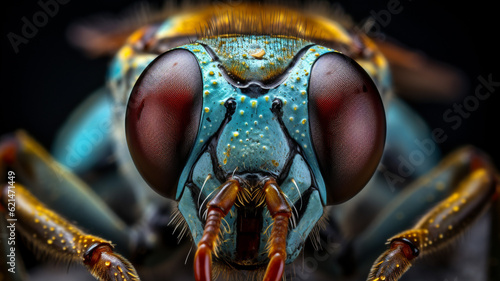 Macro photo of insect head