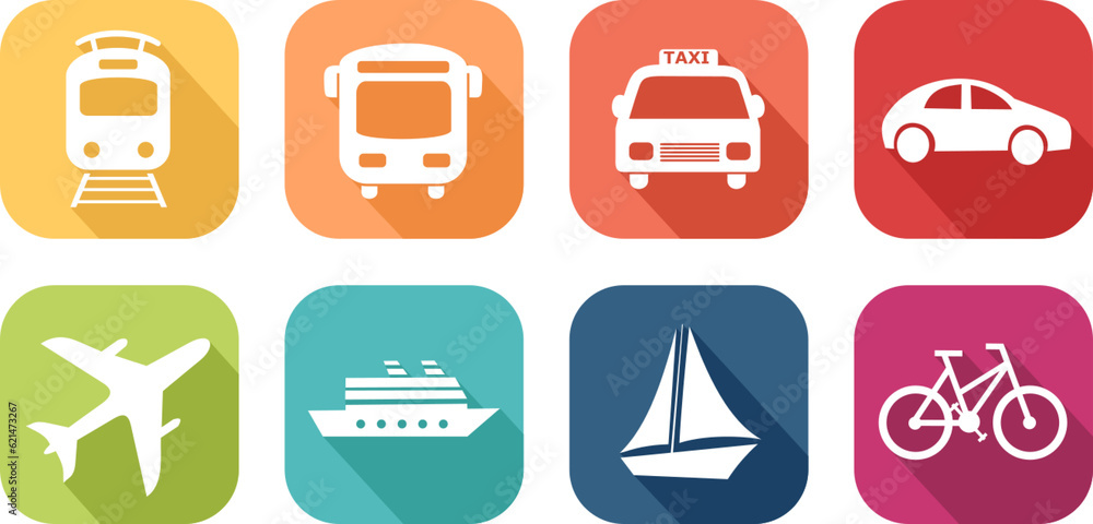 Coloured icons illustrating different means of transport, on PNG files
Coloured icons illustrating different means of transport, on PNG files