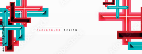 Cross line background minimal geometric template. Design for wallpaper, banner, background, landing page, wall art, invitation, prints, posters