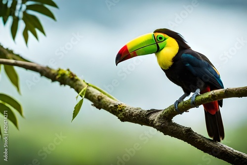 toucan on a tree branch