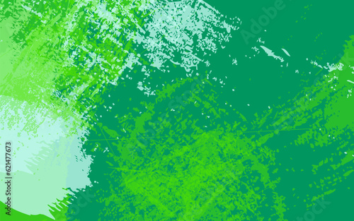 Abstract grunge texture green color background vector