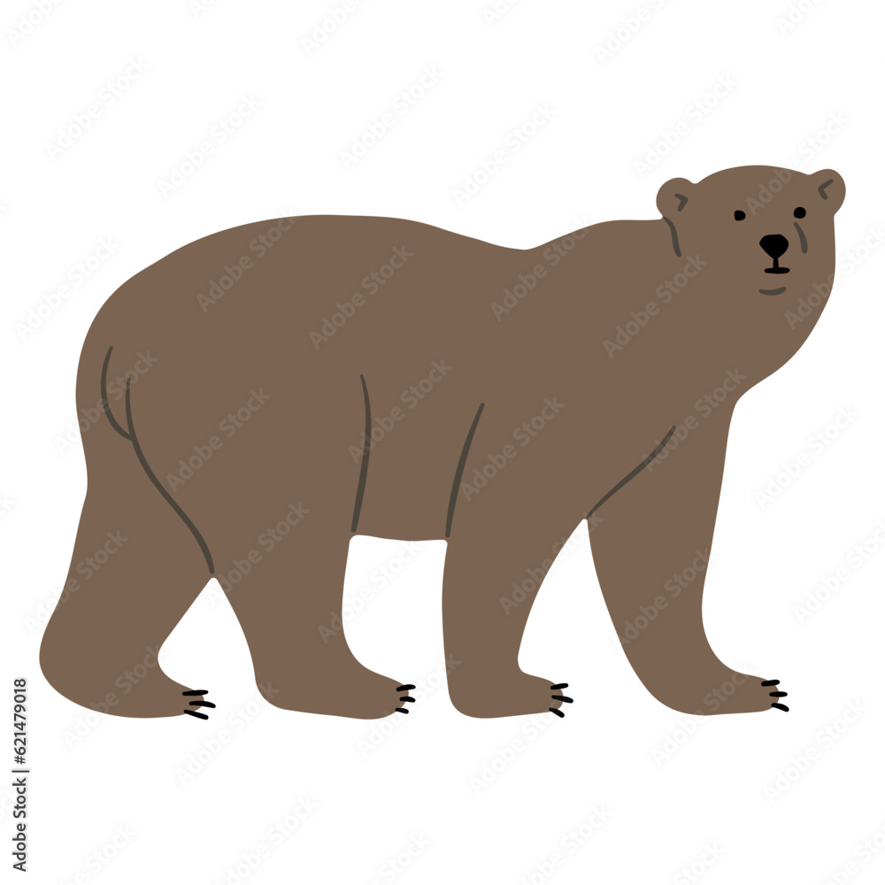 Grizzly Bear Single 2, vector illutration Grizzly Bear Single 2, vector illutration
