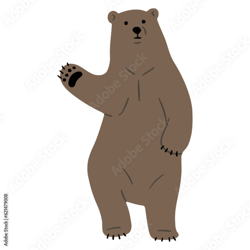 Grizzly Bear Single 11  vector illutration