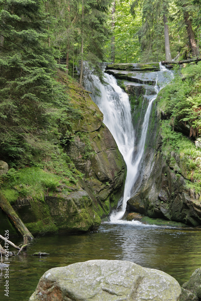 Kochelfall, der zweitgrößte Wasserfall im Riesengebirge