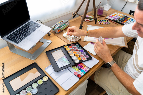 Studio Inspiration: Gay Watercolor Artist Capturing Beauty on Paper