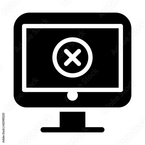 Computer error icon