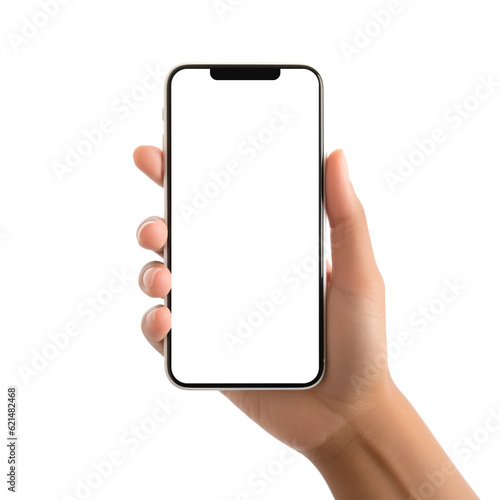 hand holding smartphone