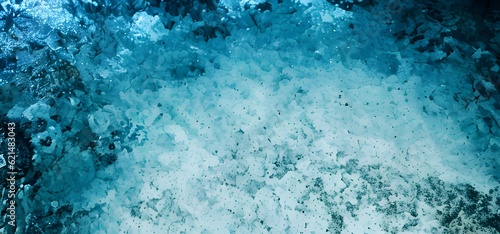 ブルーの水中の抽象イメージ