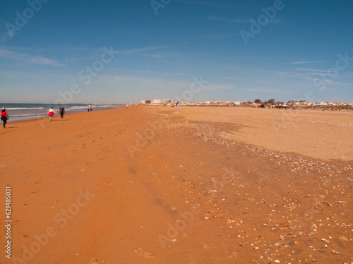 Playa de Punta Umbría, Huelva, Andalucía, España.