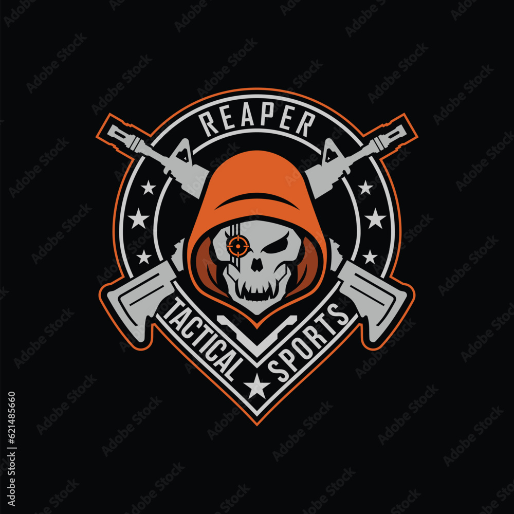 Reaper tactical team logo design