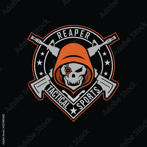 Reaper tactical team logo design © EkoZero7