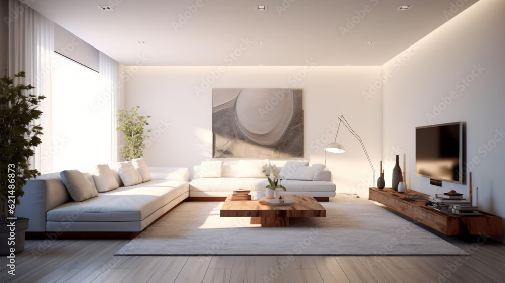 Modern living room - minimal and clean
Generative AI Modern living room - minimal and clean
Generative AI