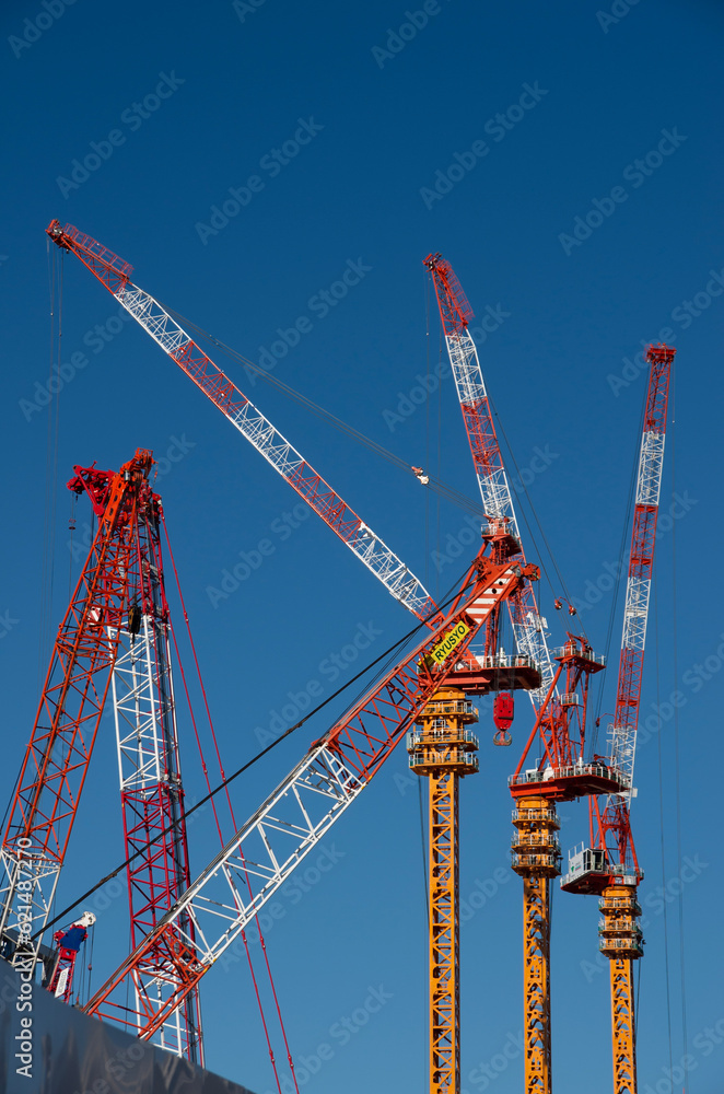site with crane site with crane