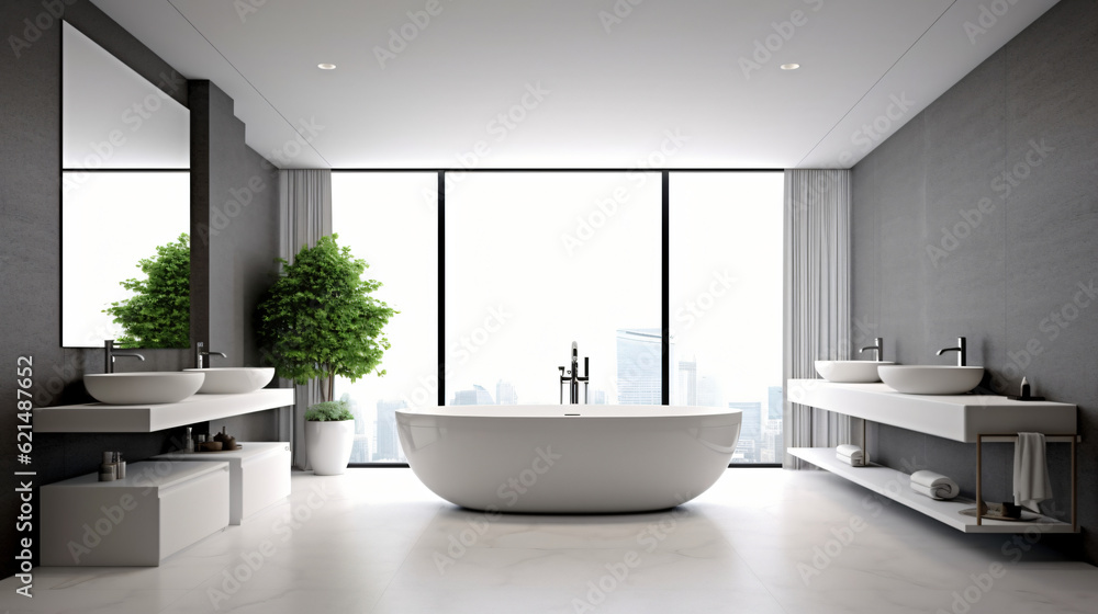 Bathroom - modern clean and minimal.
Generative AI Bathroom - modern clean and minimal.
Generative AI