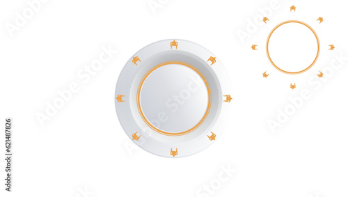 Plate Design with sumo wrestler