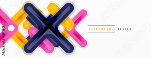 Cross line background minimal geometric template. Design for wallpaper, banner, background, landing page, wall art, invitation, prints, posters