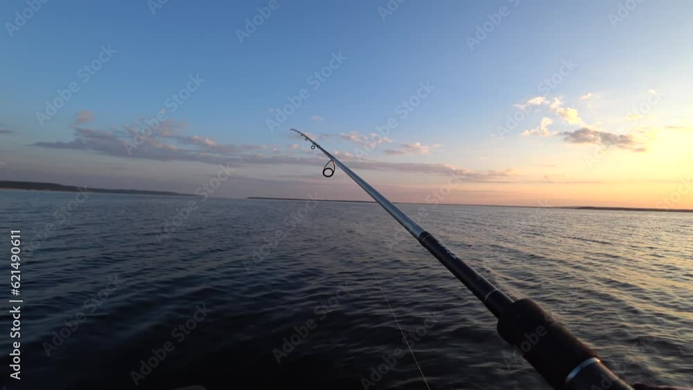 How pecking Zander. How the spinning bends during the bite of the fish. How pecking Zander. How the spinning bends during the bite of the fish.