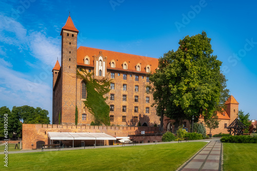 Gniew Castle is a former castle of the Teutonic Knights Order, built in 1290. Medieval castle, located on the left bank of the River Vistula, Poland