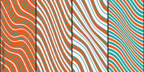A set of diagonal striped and stinky patterns. Seamless and endless pattern. For application on surfaces, interior parts, textiles, notebooks, pillows, wallpaper. Stylish diagonal pattern.